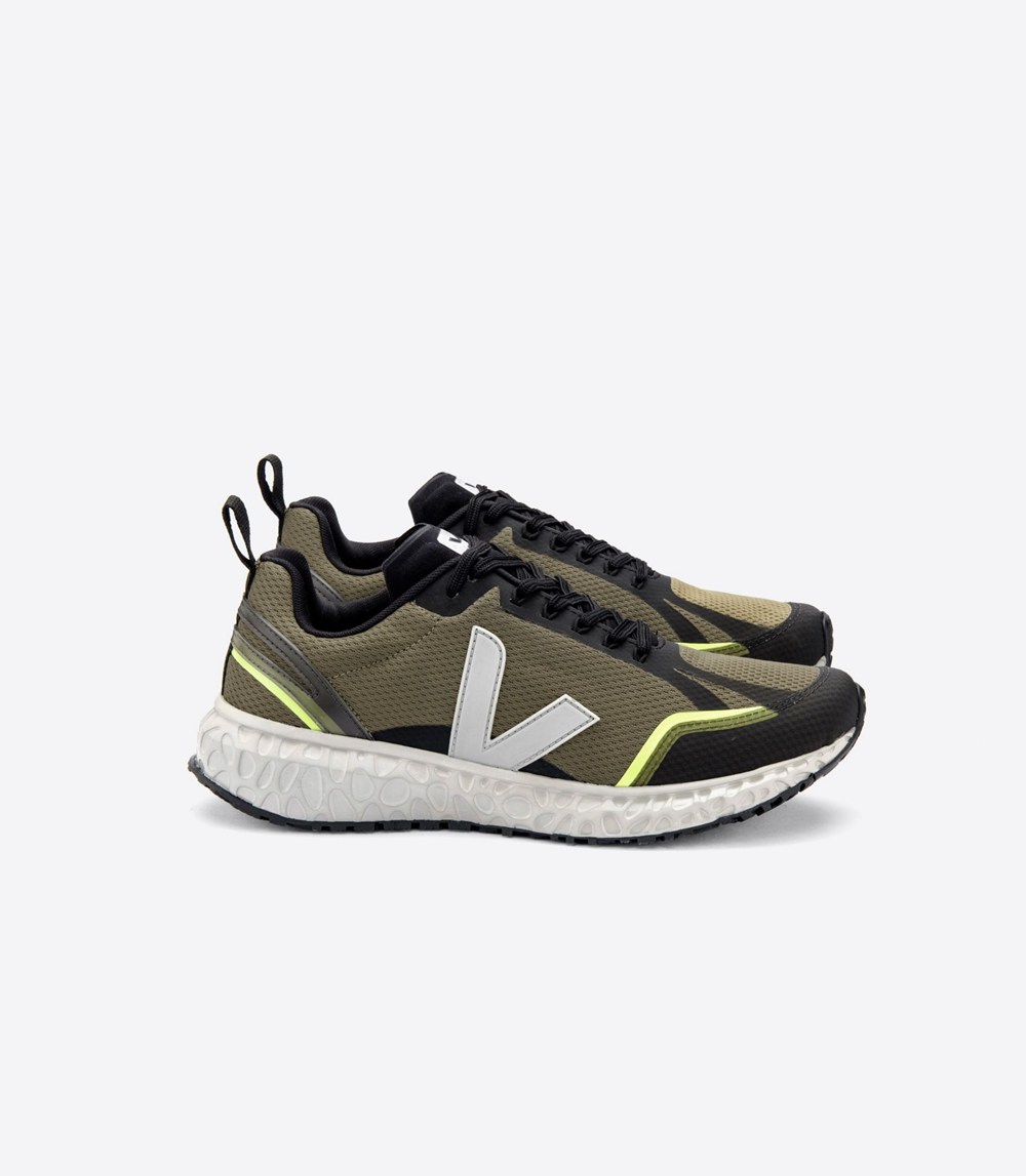 Veja Sneakers Herr - Condor Mesh - Olivgröna/Vita - 045876-BXS